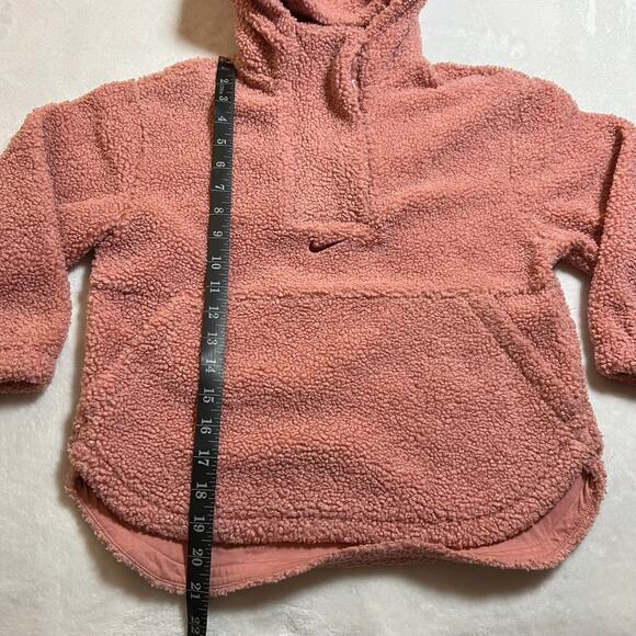 Nike Girl's Therma Fit Sherpa Pullover Quarter Zip Hoodie Jacket Size X-Small - Picture 11 of 11